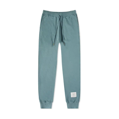 THOM BROWNE FW22 Solid Color Drawstring Knit Sweatpants for Men. MJQ144B-J0007-420