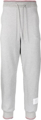 THOM BROWNE FW22 Solid Logo Letter Drawstring Sweatpants Men’s Grey MJQ155A-J0027-133 Order THOM BROWNE FW22 Solid Logo Letter Drawstring Sweatpants Men’s Grey MJQ155A-J0027-133
