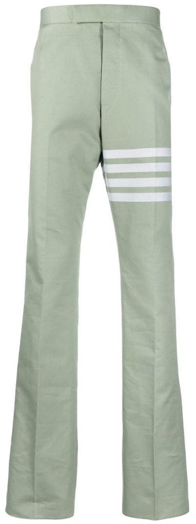 thom-browne-fw-22-solid-logo-print-straight-leg-pants-men-s-dark-green-mtc-001-a-07890-320