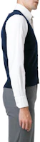 Purchase Thom Browne FW22 Stripe Single-Breasted Sleeveless Cashmere Vest Blue MKV001A-00011-415