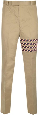 THOM BROWNE 2022秋冬條紋細節高腰直筒長褲卡其色男款 MTU316A-03788-275 Buy THOM BROWNE 2022秋冬條紋細節高腰直筒長褲卡其色男款 MTU316A-03788-275