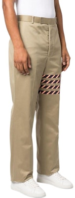 THOM BROWNE 2022秋冬條紋細節高腰直筒長褲卡其色男款 MTU316A-03788-275 Purchase THOM BROWNE 2022秋冬條紋細節高腰直筒長褲卡其色男款 MTU316A-03788-275