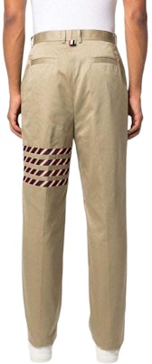 THOM BROWNE 2022秋冬條紋細節高腰直筒長褲卡其色男款 MTU316A-03788-275 Details for THOM BROWNE 2022秋冬條紋細節高腰直筒長褲卡其色男款 MTU316A-03788-275