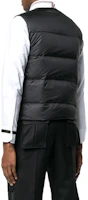 Shop THOM BROWNE FW22 Striped Single-Breasted Vest Black MVD017X-05411-001