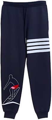 톰 브라운 FW22 서프 프린트 캐주얼 스웨트팬츠 네이비 블루 패션. MJQ105E-00535-415 Buy 톰 브라운 FW22 서프 프린트 캐주얼 스웨트팬츠 네이비 블루 패션. MJQ105E-00535-415