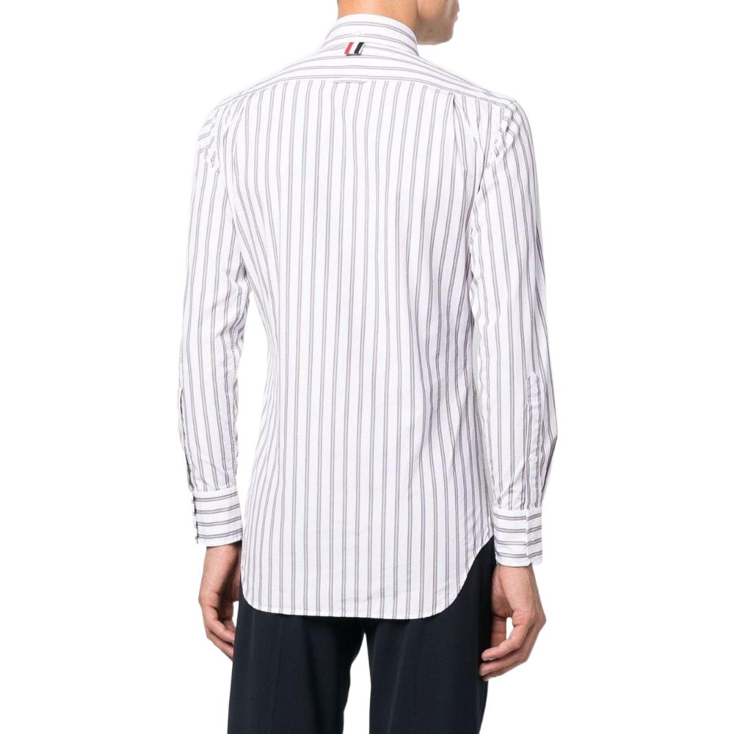 Thom Browne FW22 White Long Sleeve Shirt with Stripe Detail Menswear MWL001A-F0004-960 圖 4