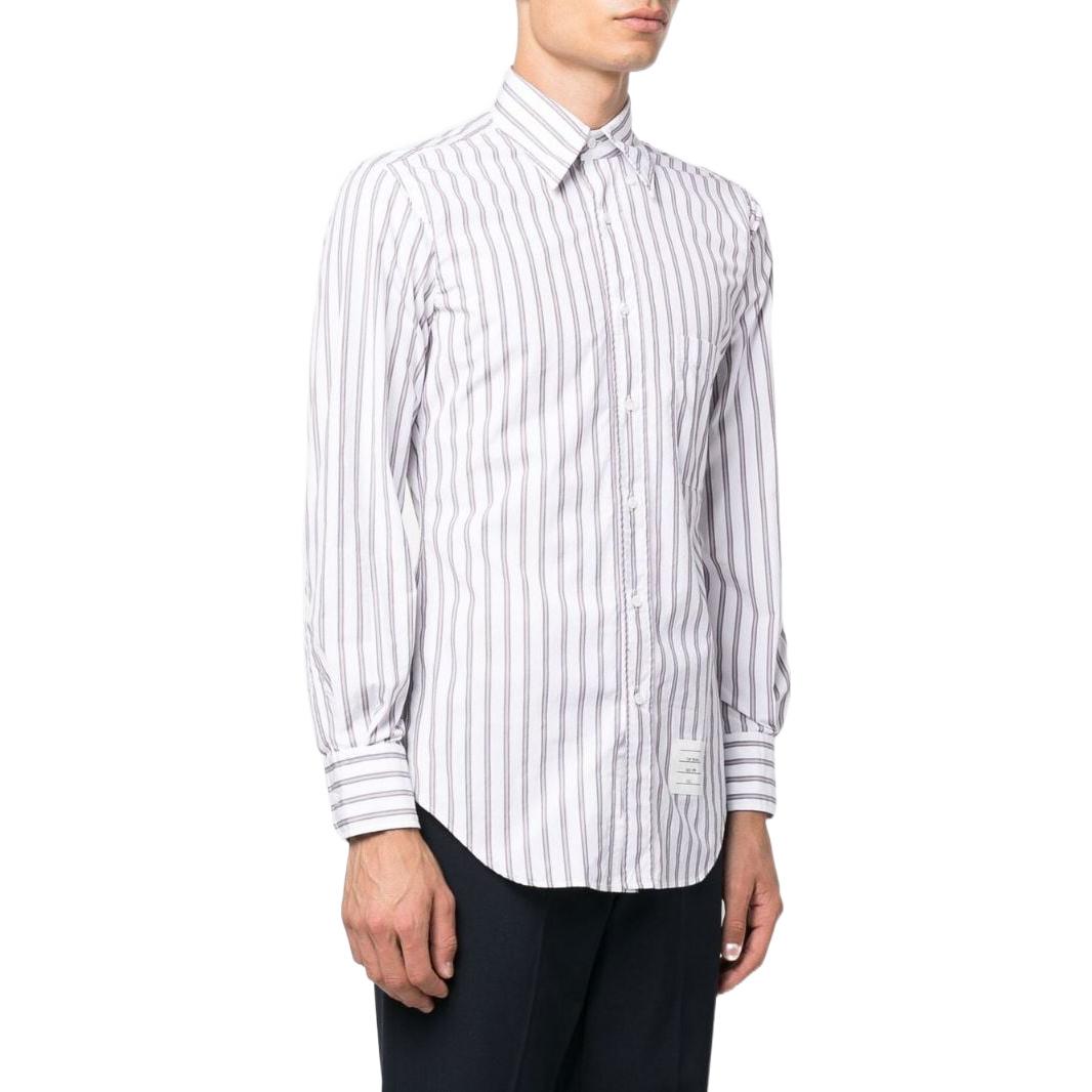 Thom Browne FW22 White Long Sleeve Shirt with Stripe Detail Menswear MWL001A-F0004-960 圖 5