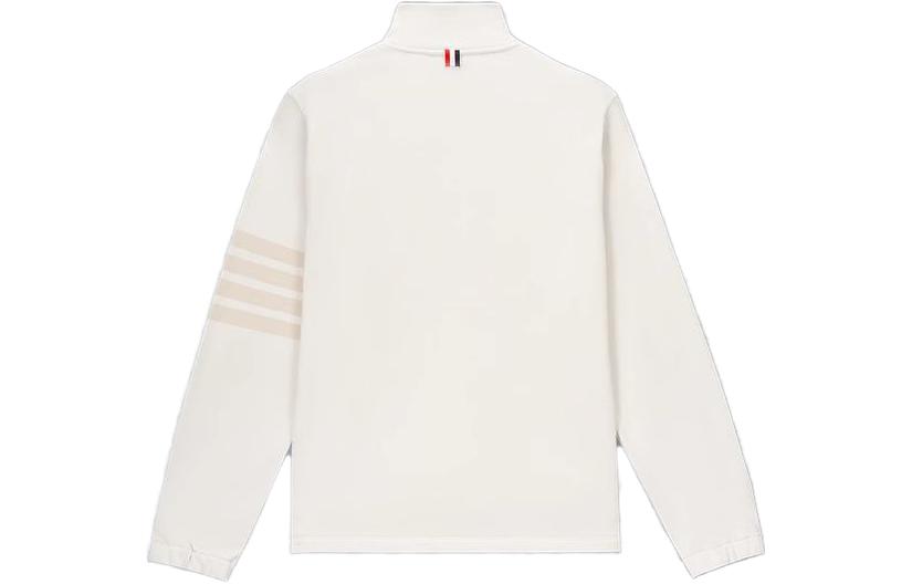 Lookbook トムブラウン FW23 クラシック 4バー ルーズフィット カラード スウェット オフホワイト MJT381A-06910-113