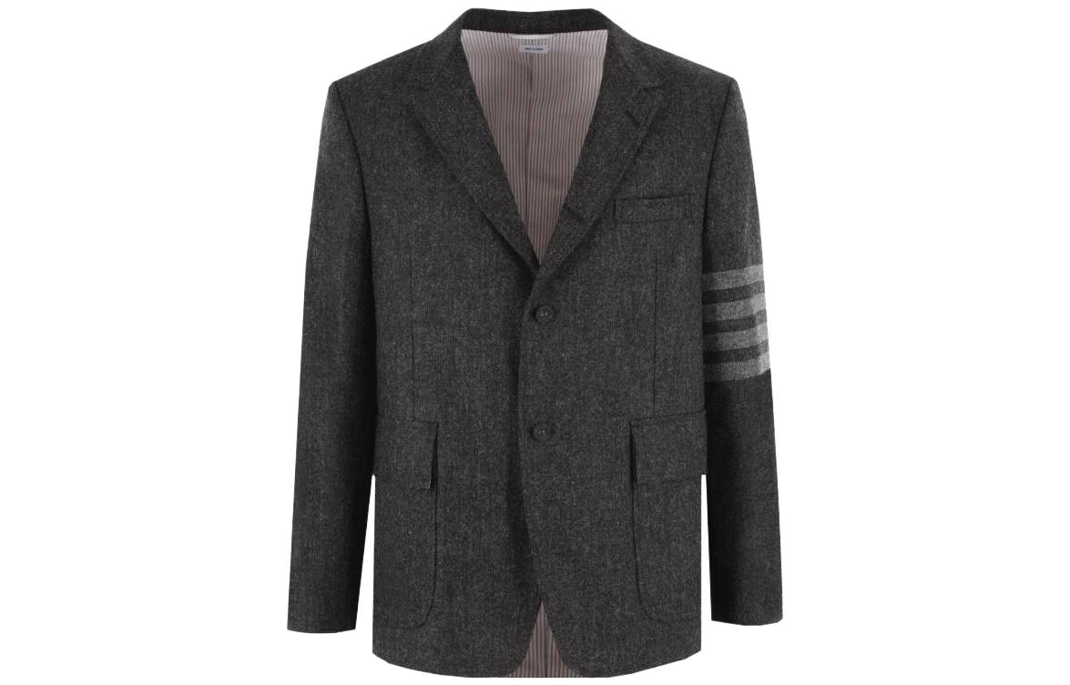 Thom Browne FW23  Ivy Boy Classic Four-Stripe Grey Jacket. MJU560A-05385-025