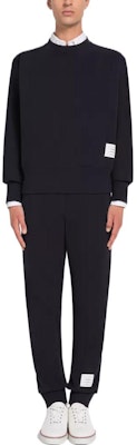 Thom Browne FW23 Knit Sweatpants Solid Color Jacquard Track Pants. MJQ132A-07338-415 Lookbook Thom Browne FW23 Knit Sweatpants Solid Color Jacquard Track Pants. MJQ132A-07338-415