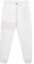 Lookbook Pantalones de Punto Blancos Naturales Thom Browne FW23 con Diseño de Cuatro Rayas. MJQ177A-06910-113