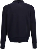 Lookbook THOM BROWNE FW23 Navy Blue Solid Button-Up Knit Cardigan. MJT380A-J0083-415