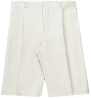 Order THOM BROWNE FW23 Celana Pendek Lipit Kasual Putih Natural MTU318A-F0175-113