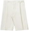 Order トムブラウン FW23 プリーツカジュアルショーツ ナチュラルホワイト MTU318A-F0175-113