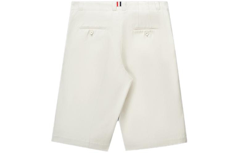 Lookbook トムブラウン FW23 プリーツカジュアルショーツ ナチュラルホワイト MTU318A-F0175-113