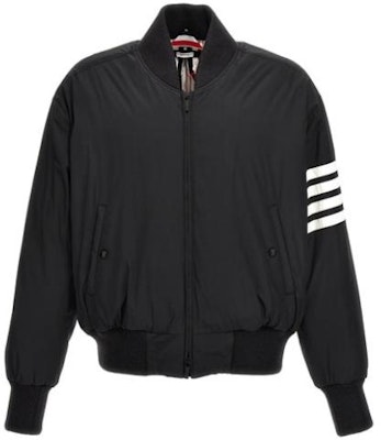 Thom Browne FW23 Solid Zip-Up Striped Jacket Black MJD103X-07259-015 Buy Thom Browne FW23 Solid Zip-Up Striped Jacket Black MJD103X-07259-015