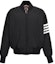 Buy Thom Browne FW23 Solid Zip-Up Striped Jacket Black MJD103X-07259-015