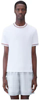 Thom Browne FW23 Colorblock Milan Stripe Short Sleeve T-Shirt White (). MJS231A-J0055-100 Thom Browne FW23 Colorblock Milan Stripe Short Sleeve T-Shirt White (). MJS231A-J0055-100
