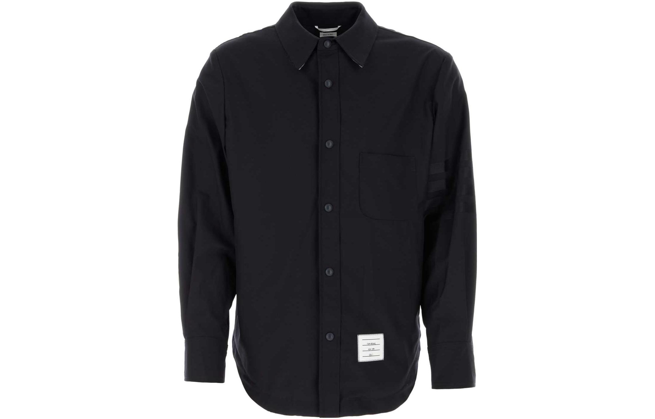 Thom Browne FW23 Navy Blue  Single-Breasted Long Sleeve Jacket. MJO055A-06146-420