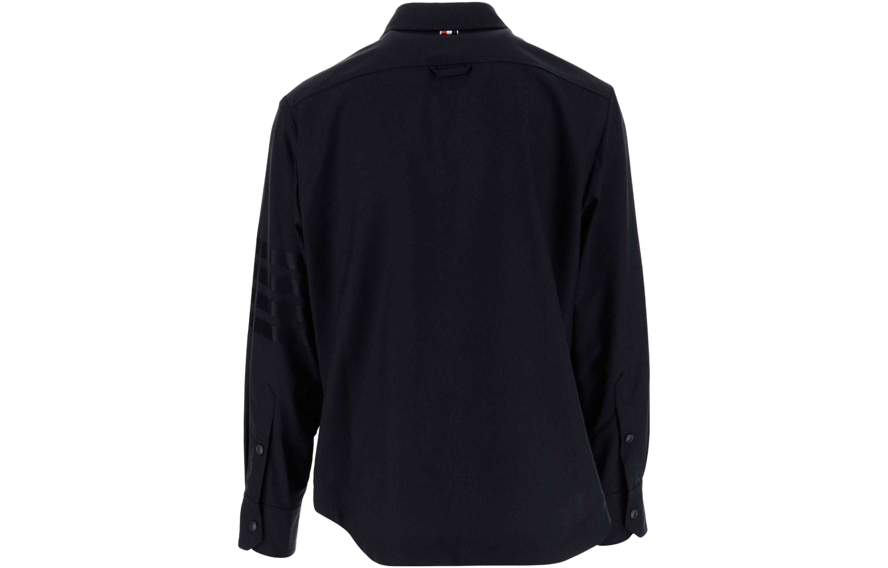 Lookbook Thom Browne Chaqueta Azul Marino de Manga Larga FW23. MJO055A-06146-420