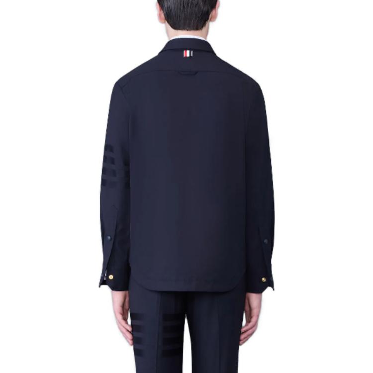 Purchase Thom Browne Chaqueta Azul Marino de Manga Larga FW23. MJO055A-06146-420