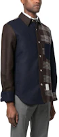 Purchase THOM BROWNE FW23 Plaid Patchwork Single-Breasted Jacket Men’s Deep Brown. MJO055F-F0344-205