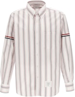 THOM BROWNE FW23 Pre-Autumn Striped Collar Button-Up Shirt Multicolor MWL301A-F0352-960 THOM BROWNE FW23 Pre-Autumn Striped Collar Button-Up Shirt Multicolor MWL301A-F0352-960