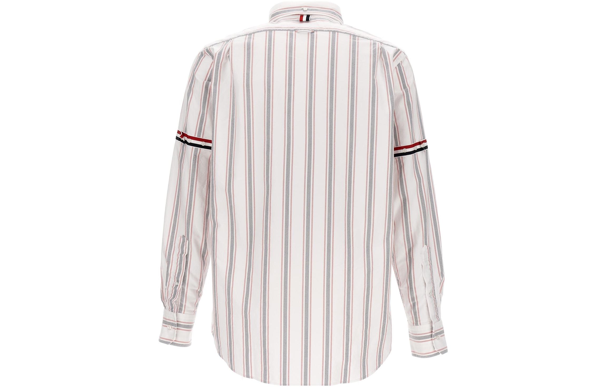 Lookbook 톰브라운 FW23 프리-가을 스트라이프 칼라 버튼업 셔츠 멀티컬러 MWL301A-F0352-960