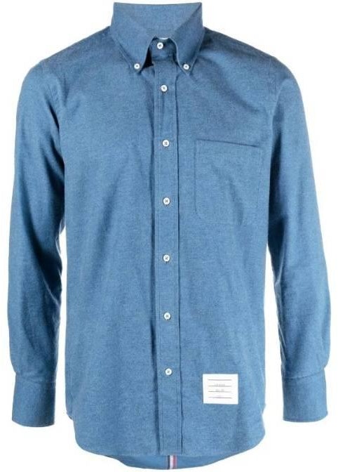 thom-browne-fw-23-pre-fall-blue-solid-button-up-long-sleeve-shirt-mwl-272-a-f0351-440
