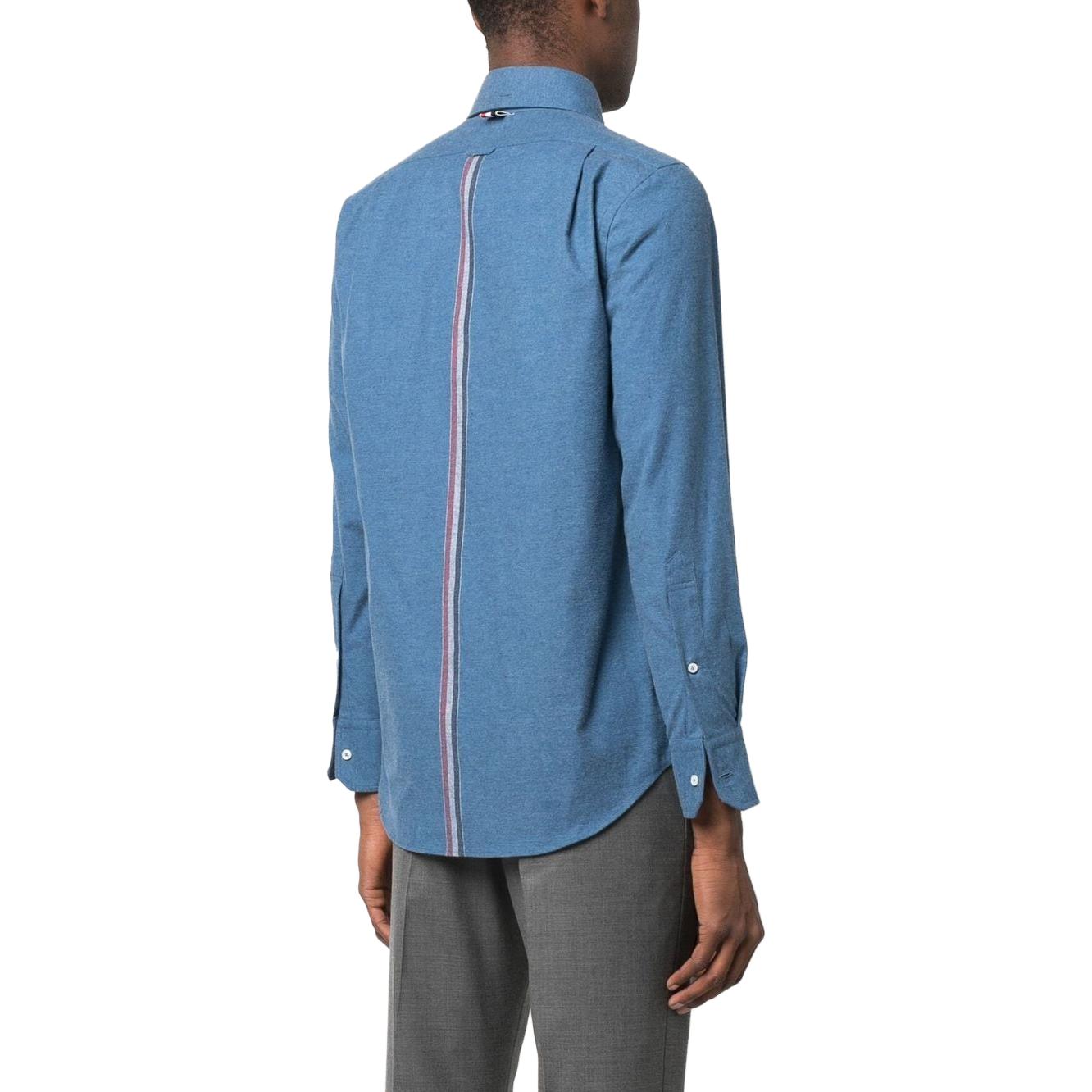 Shop 汤姆布朗 FW23 预秋款 蓝色纯色长袖衬衫 MWL272A-F0351-440