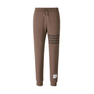 THOM BROWNE FW23 Pre-Fall Brown Knit Relaxed Straight-Leg Sweatpants. MJQ179A-J0088-210
