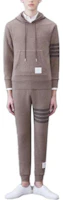 Order THOM BROWNE FW23 秋季棕色針織寬鬆直筒運動褲. MJQ179A-J0088-210