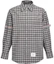 Order Camisa de Manga Larga Cuadros Thom Browne FW23 Pre-Fall Gris para Hombre. MWL389A-F0356-035