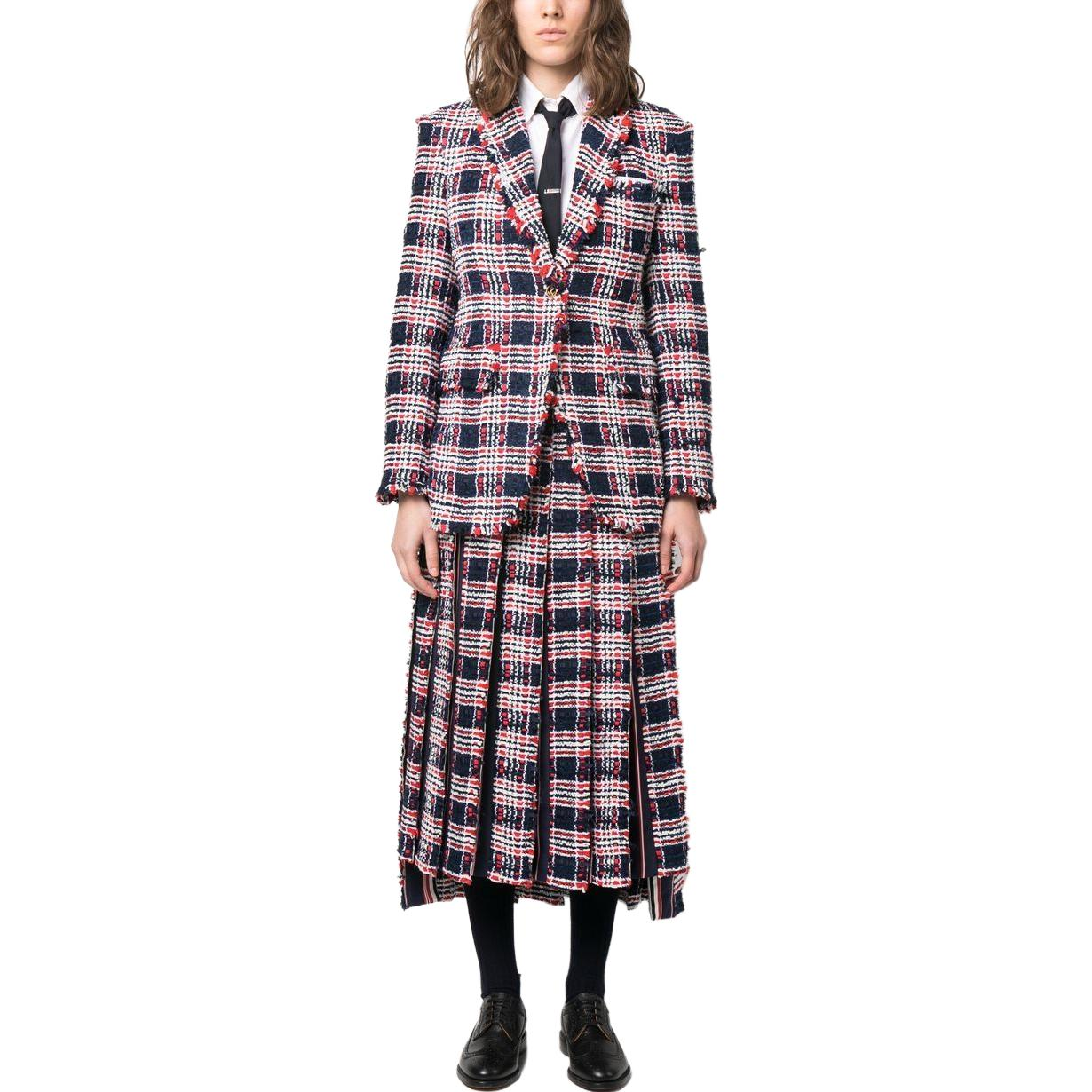 Lookbook Thom Browne FW23 秋季格紋彈性腰圍長裙 多色 FGC979T-F0361-960