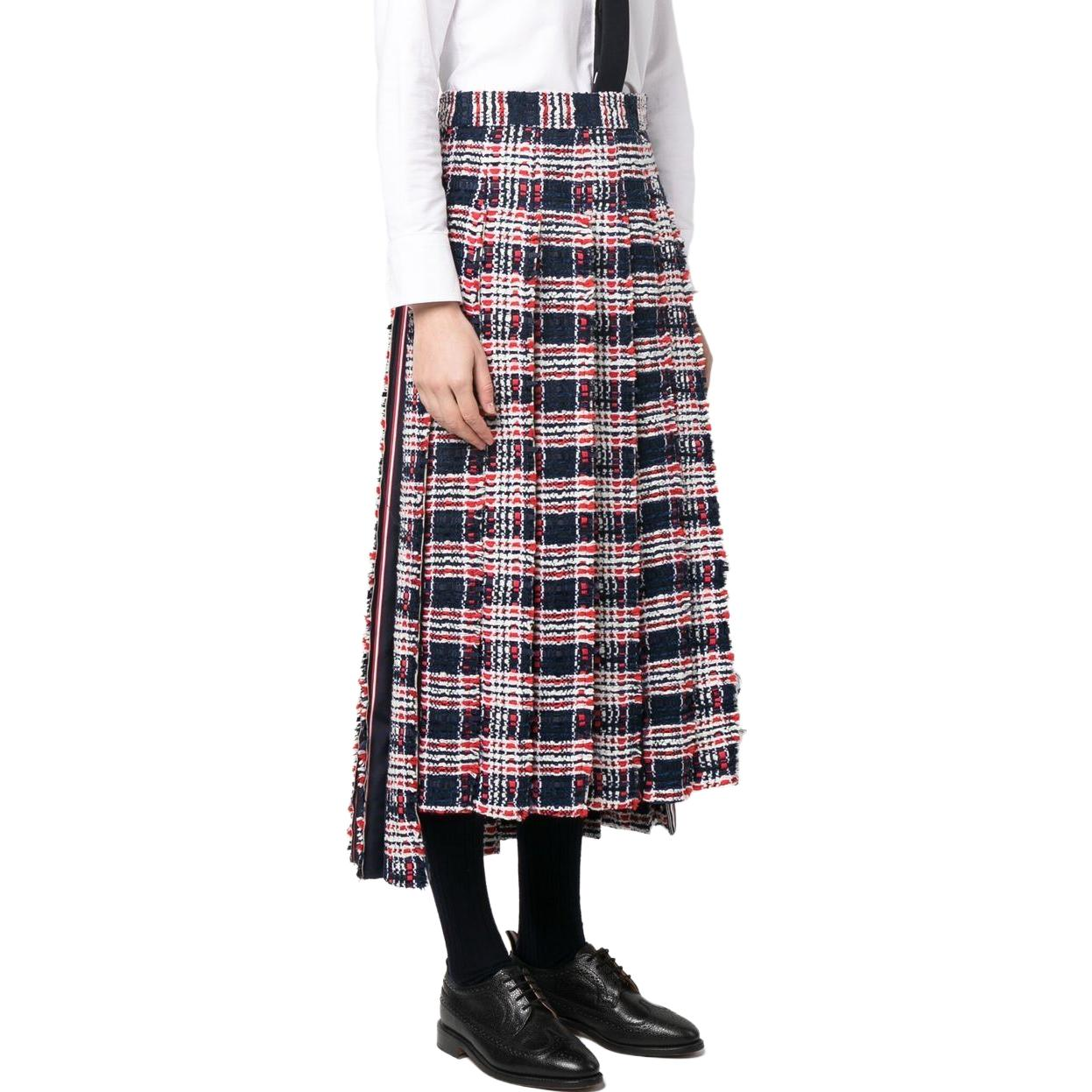 Purchase Thom Browne FW23 秋季格紋彈性腰圍長裙 多色 FGC979T-F0361-960