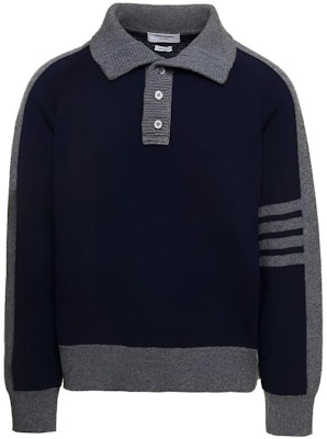 Thom Browne经典四条纹V领开衫毛衣蓝色 FW23秋冬SS21款 MKA468AY1026415 Buy Thom Browne经典四条纹V领开衫毛衣蓝色 FW23秋冬SS21款 MKA468AY1026415