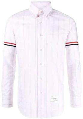 THOM BROWNE FW23 Kemeja Lengan Panjang Putih Garis-Garis Fashion. MWL301O07720680 Buy THOM BROWNE FW23 Kemeja Lengan Panjang Putih Garis-Garis Fashion. MWL301O07720680