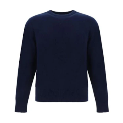 THOM BROWNE FW24 Blue Stripe Print Crewneck Pullover Sweater. MKA518A-Y1029-415