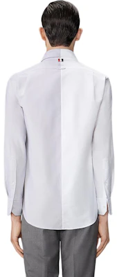 THOM BROWNE FW24 Gray Colorblock Long-Sleeve Shirt. MWL404C-F0313-035 Purchase THOM BROWNE FW24 Gray Colorblock Long-Sleeve Shirt. MWL404C-F0313-035