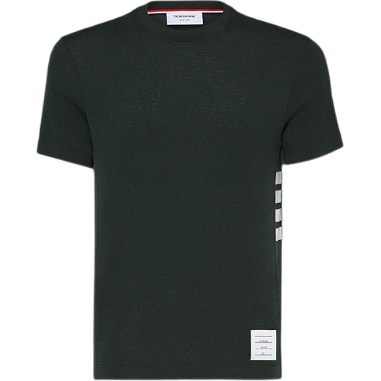 Thom Browne FW24  Green 4-Bar Crewneck Short Sleeve T-Shirt. MJS219A-J0149-350 圖 2