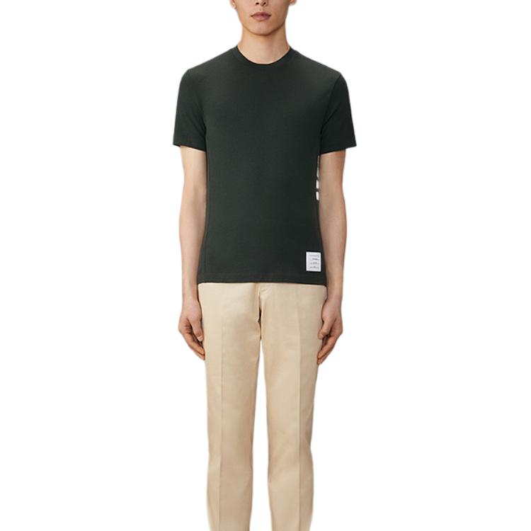 Thom Browne FW24  Green 4-Bar Crewneck Short Sleeve T-Shirt. MJS219A-J0149-350 圖 3