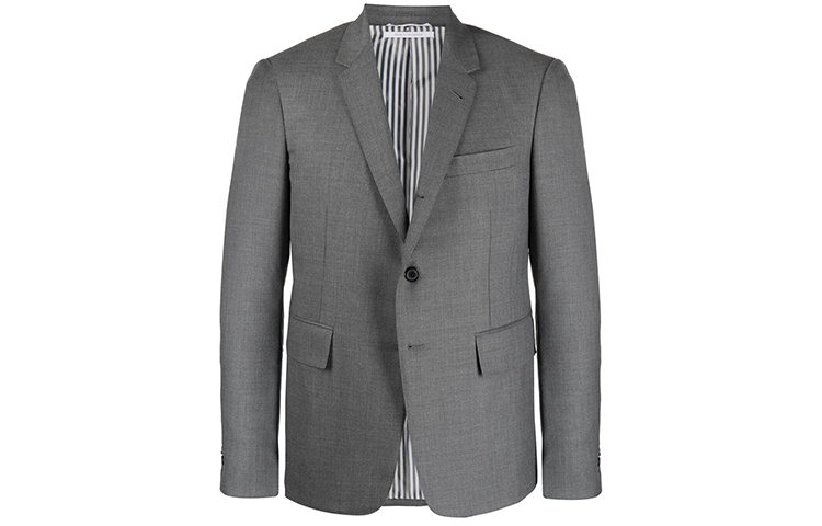 Thom Browne Gray 3/4 Sleeve Blazer Jacket MJC159A-00626-035