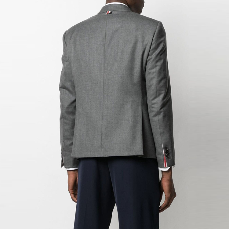 Thom Browne Gray 3/4 Sleeve Blazer Jacket MJC159A-00626-035 圖 4