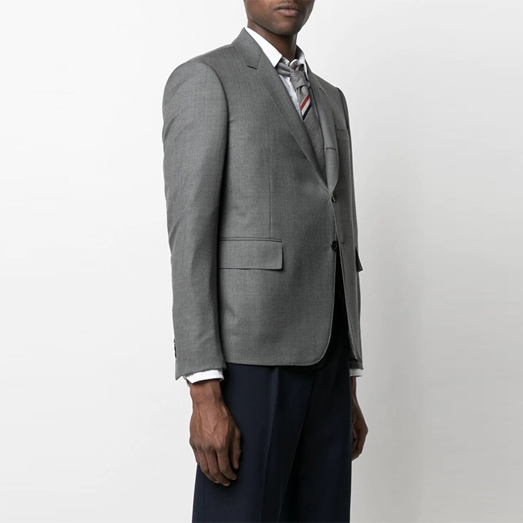 Thom Browne Gray 3/4 Sleeve Blazer Jacket MJC159A-00626-035 圖 5