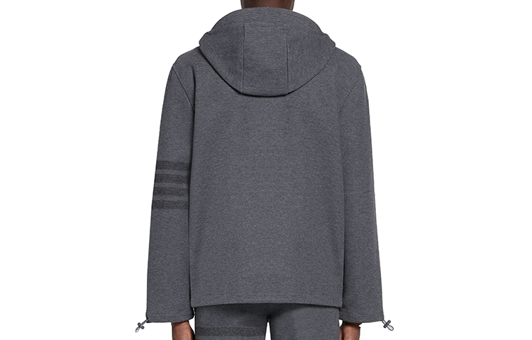 Thom Browne Gray 4-Bar Stripe Hooded Blazer Jacket MJT245A-06772-035 圖 3