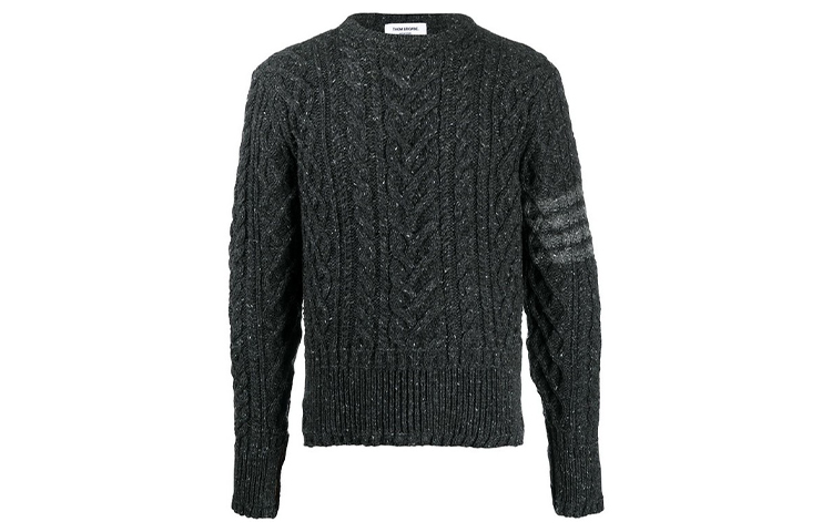 Order Thom Browne Suéter de Lana Gris con Cuatro Barras MKA313A-00278-025