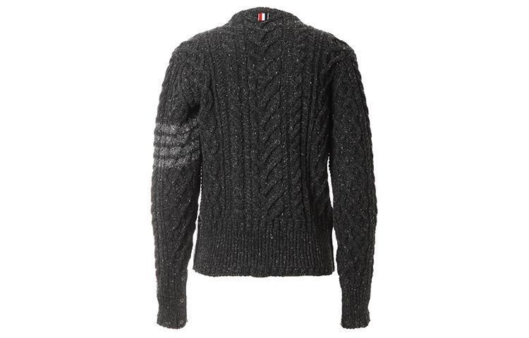 Lookbook Thom Browne Suéter de Lana Gris con Cuatro Barras MKA313A-00278-025