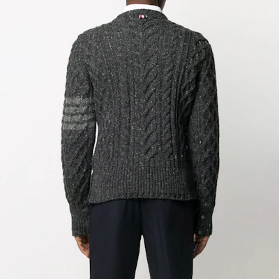 Thom Browne 灰色四道杠羊毛針織毛衣 MKA313A-00278-025 Purchase Thom Browne 灰色四道杠羊毛針織毛衣 MKA313A-00278-025