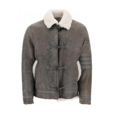 Thom Browne Gray Long Sleeve Toggle Jacket MOT090X-L0103-045