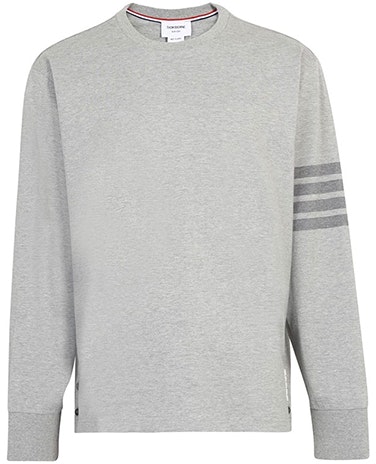 thom-browne-grey-4-stripe-cotton-long-sleeve-t-shirt-mjs-117-a-06769-055